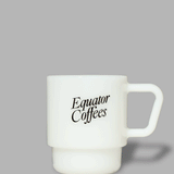 Equator Retro Milk Glass 8oz | Rotating GIF | Equator Coffees