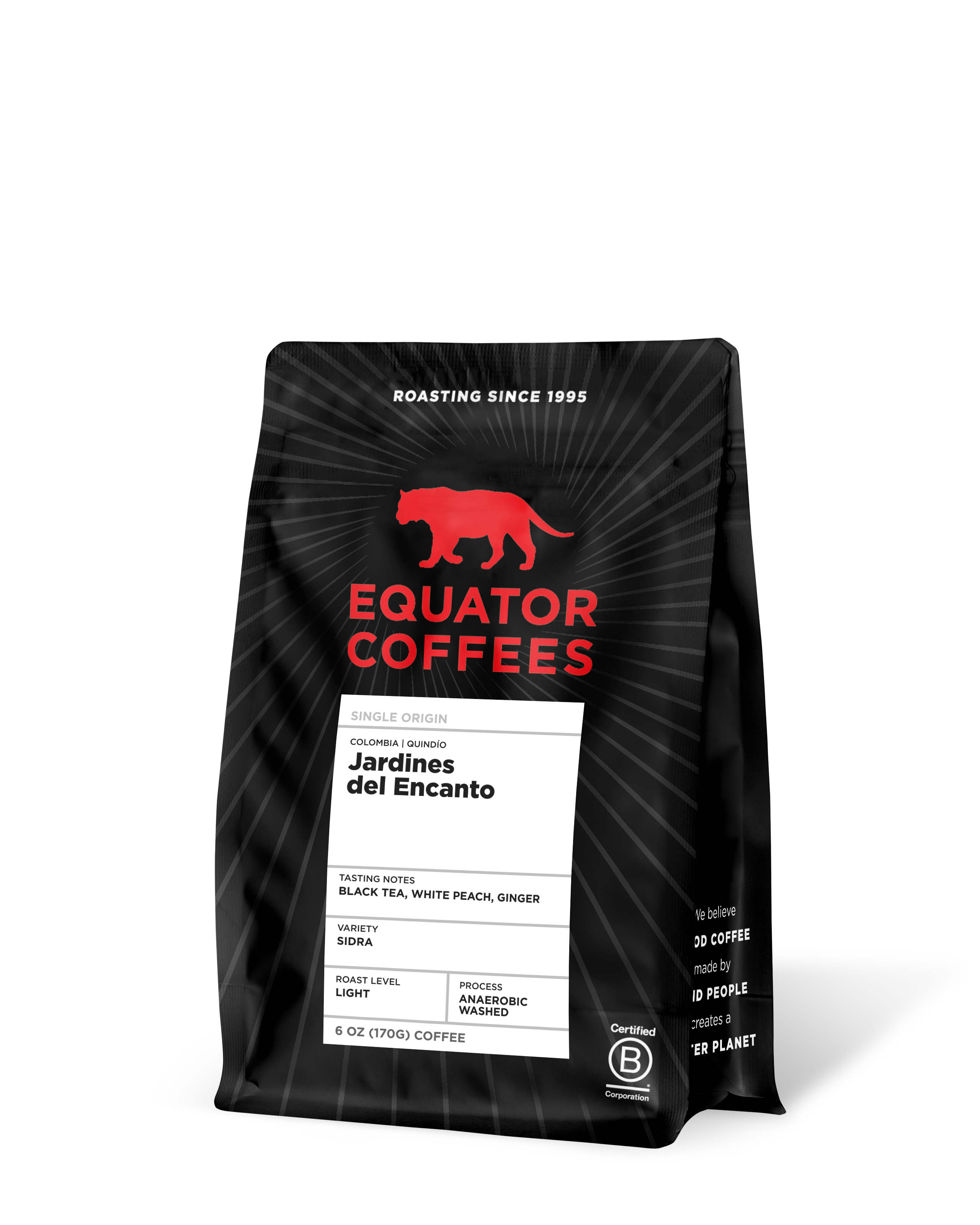 Colombia Jardines Del Encanto | 6oz bag of whole bean coffee | Equator Coffees