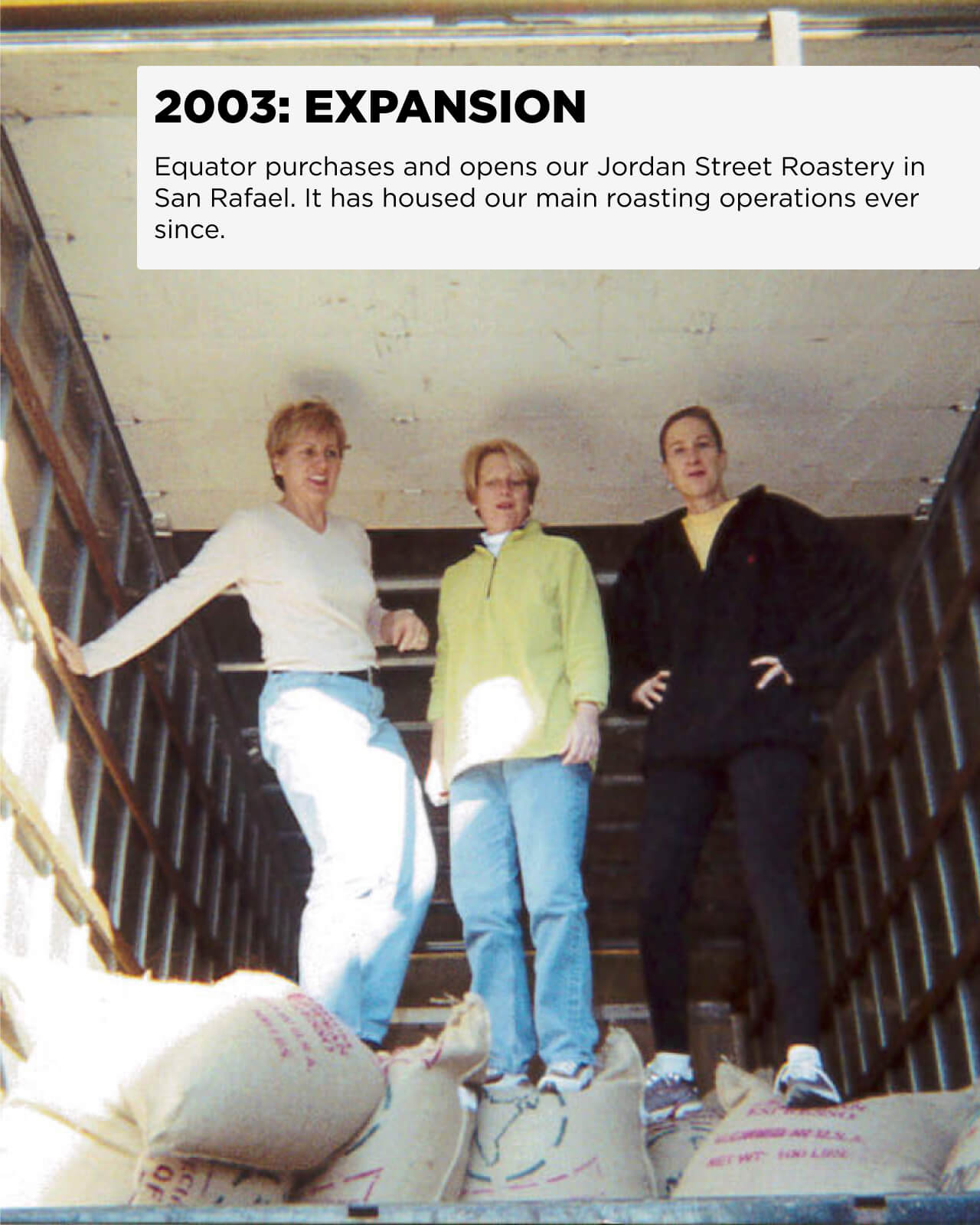 In 2003, Equator purchased and opened our Jordan Street roastery in San Rafael. It has housed our main roasting operations ever since | Equator Coffees