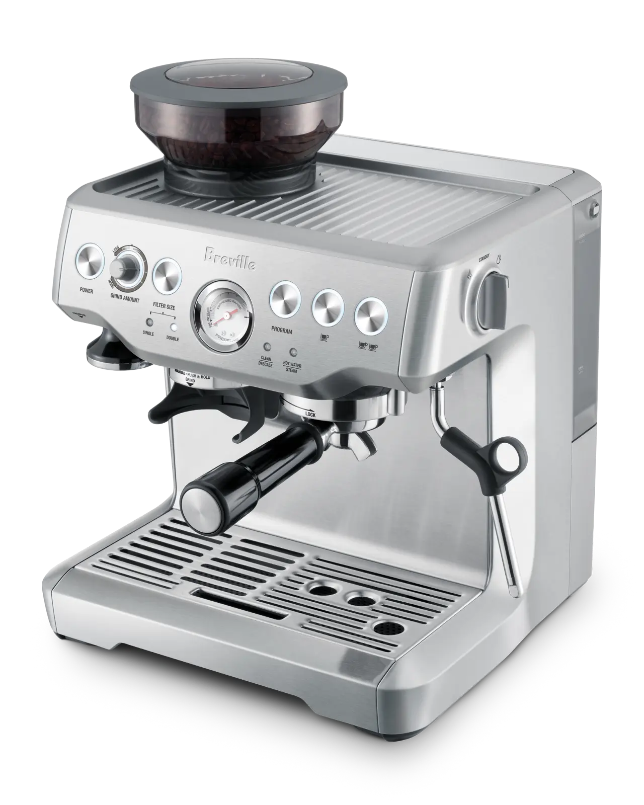 Breville Barista Express Espresso Machine | Front of Machine | Equator Coffees