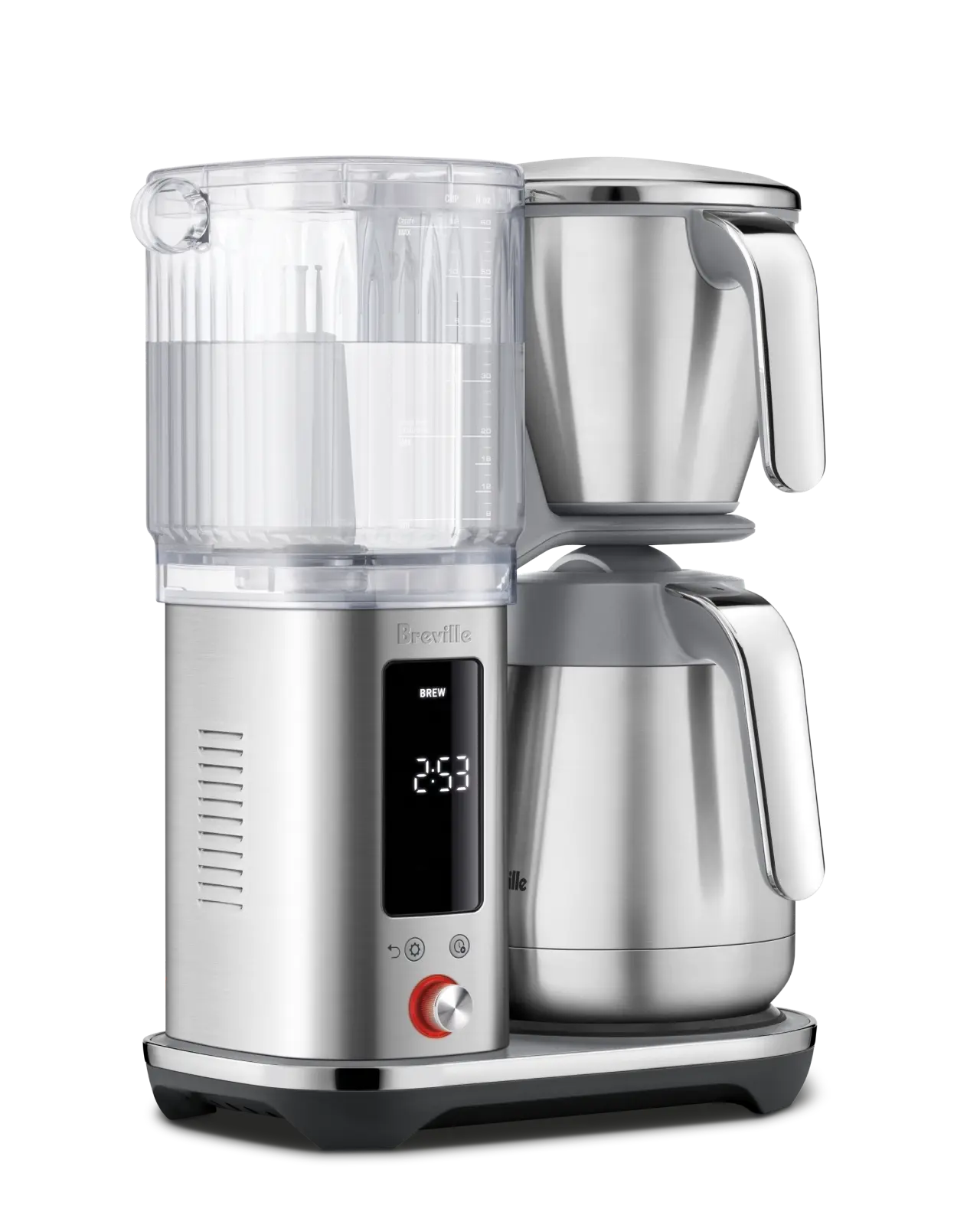 Breville Luxe Thermal Brewer | Left side of machine with water tank | Equator Coffees