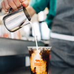 Serving cafe cold brew coffee at Equator Coffees