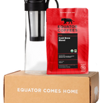 Cold Brew Starter Kit | 12oz Bag of Coarse Ground Coffee with Hario Mizudashi | Equator Coffees