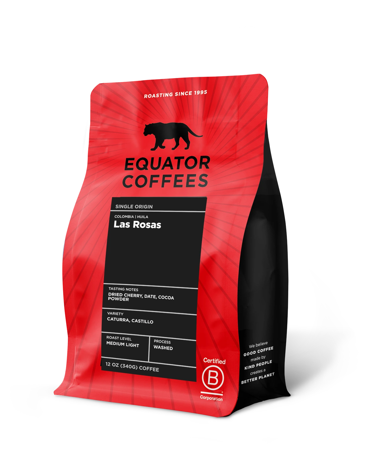Colombia Las Rosas | Colombian Coffee | 12oz bag of whole bean coffee | Equator Coffees