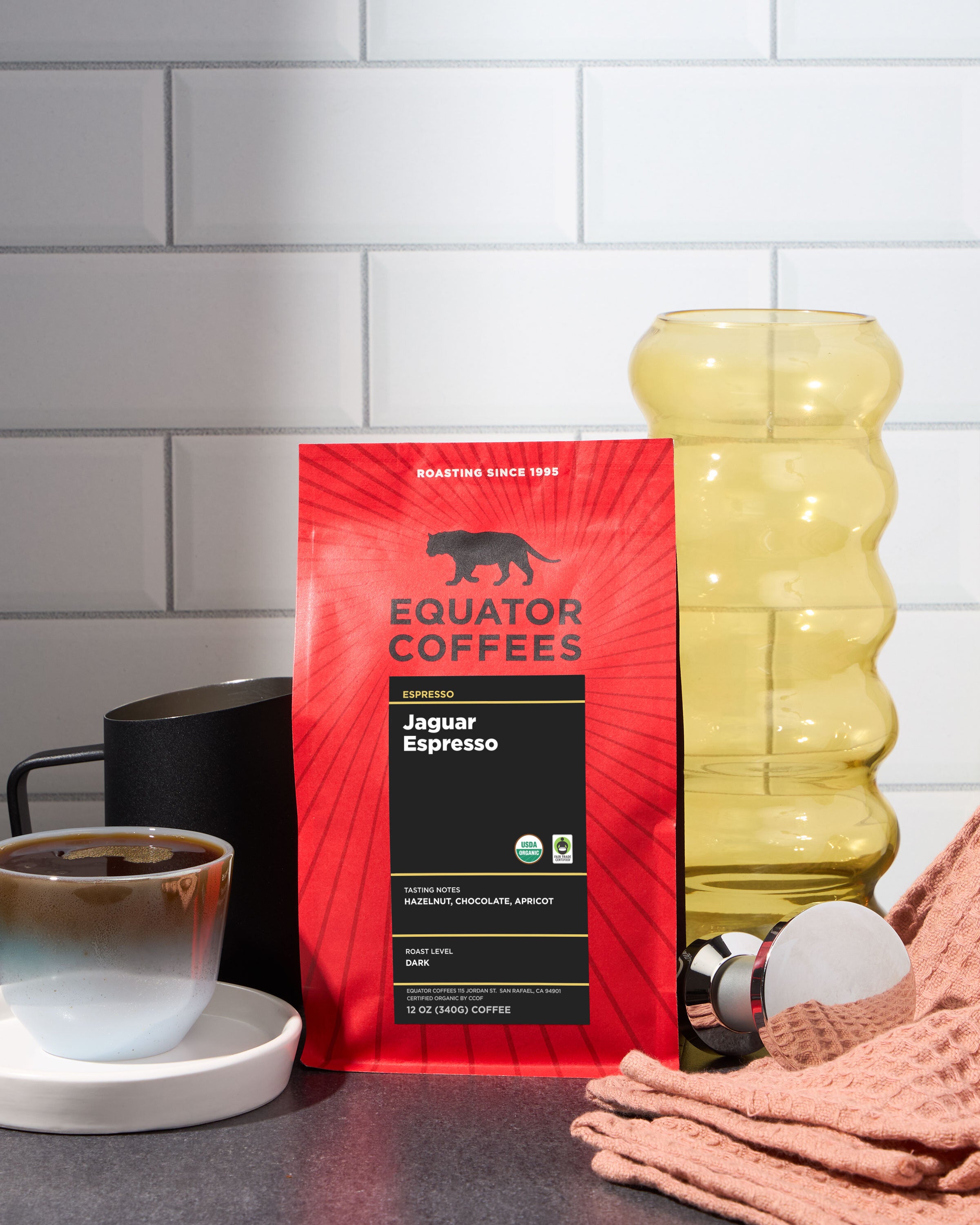 Curated Espresso Subscription | Espresso Bean Subscription | Whole Bean Espresso Subscription | Best Espresso Subscription online | 12oz Bag of Whole Bean Espresso | Equator Coffees