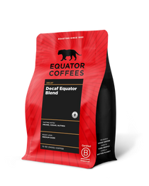 Decaf Equator Blend | Chemical-Free Decaf Coffee Blend | 12oz Bag of Whole Bean Coffee | Equator Coffees