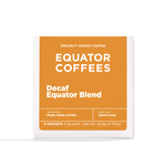Decaf Equator Blend Instant Coffee Packets | Specialty Instant Coffee Packets | Contains 5 Instant Coffee Packs | Front of Package | Equator Coffees