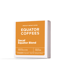 Decaf Equator Blend Instant Coffee Packets | Specialty Instant Coffee Packets | Contains 5 Instant Coffee Packs | Equator Coffees