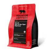 Decaf Eye of the Tiger Espresso | Seasonal Decaf Espresso Blend | 12oz Bag of Whole Bean Espresso | Equator Coffees