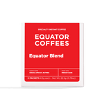 Equator Blend Instant Coffee Packets | Specialty Instant Coffee Packets | Contains 5 Instant Coffee Packs | Front of Package | Equator Coffees