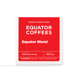 Equator Blend Instant Coffee Packets | Specialty Instant Coffee Packets | Contains 5 Instant Coffee Packs | Front of Package | Equator Coffees