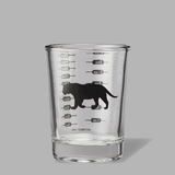 Rotating GIF of Equator Tiger Espresso Shot Glass | 4oz | Equator Coffees