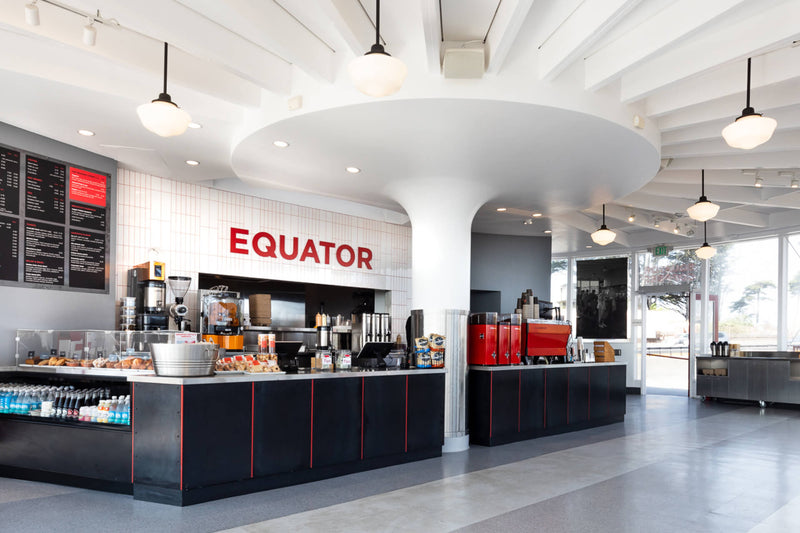 Placing an order at the Equator Coffees Round House Cafe at the Golden Gate Bridge | Equator Coffees