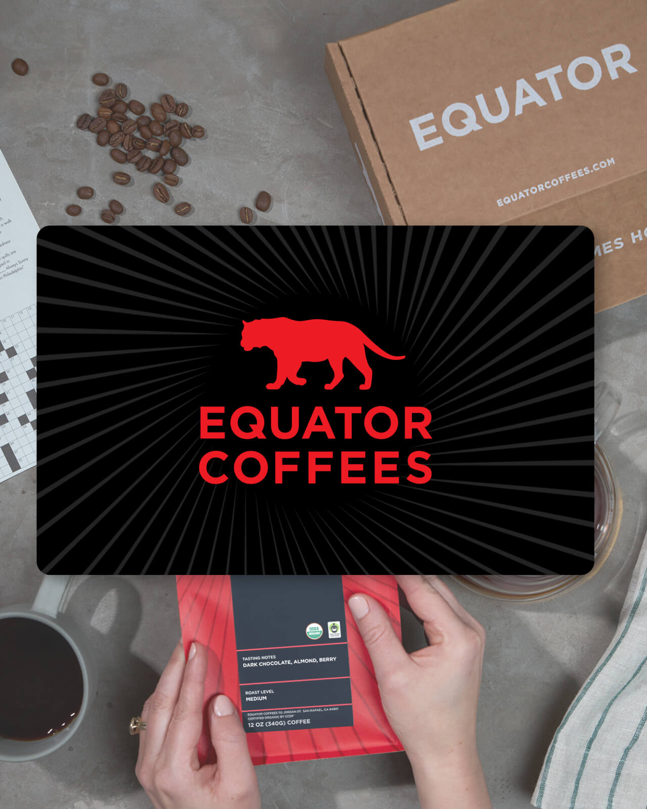 Equator Website Gift Card fall of your coffee favorites, delivered to your home | Equator Coffees