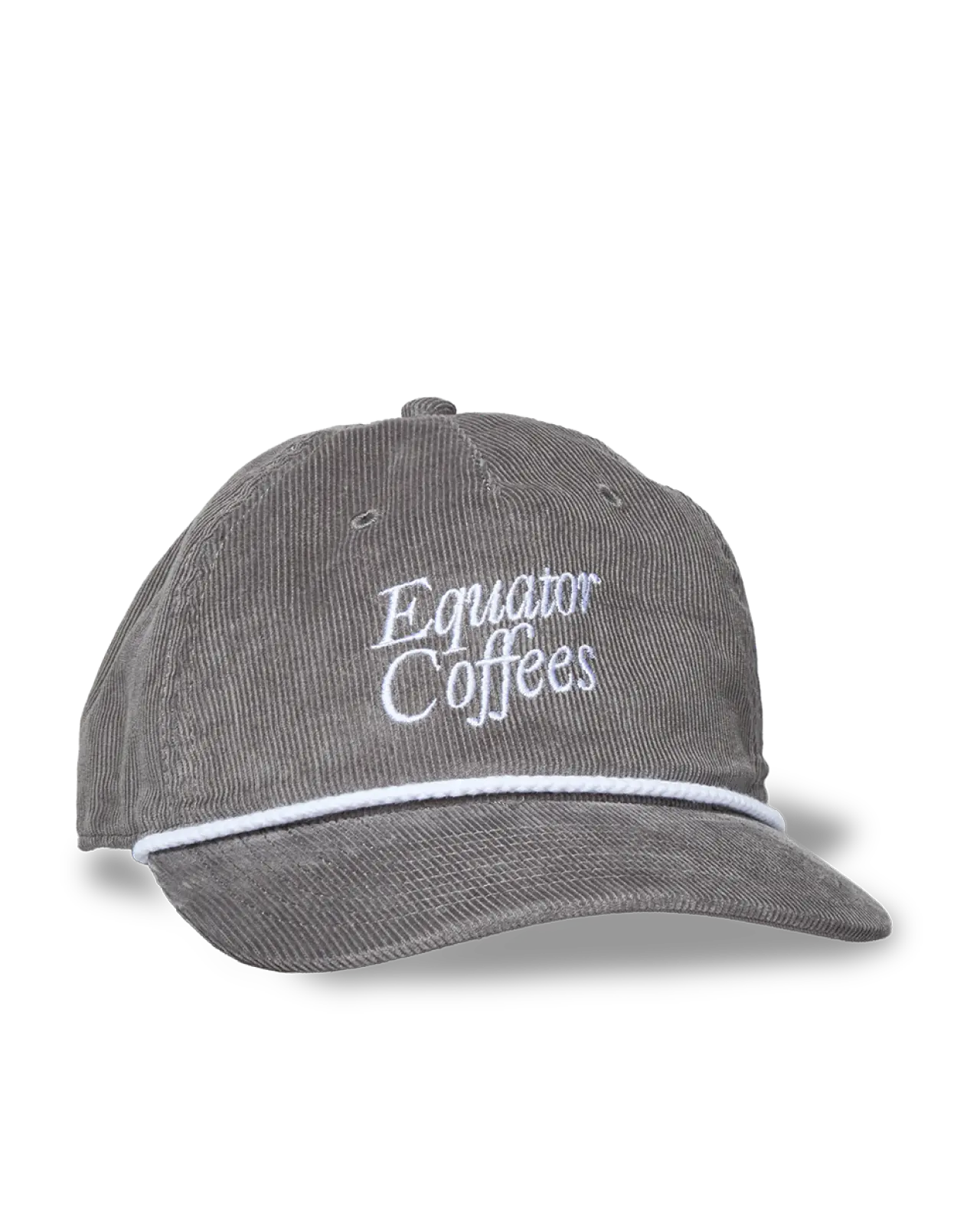 Equator Retro Corduroy Cap | Front of Hat | Equator Coffees