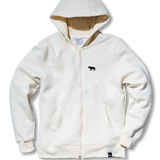 Equator in Motion Zip Hoodie | Front of Sweatshirt with Tiger | Equator Coffees