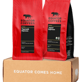 Espresso Blend Set | Espresso Bundle | Espresso Beans Bundle | Two 2lb Bags of Whole Bean Espresso | Equator Coffees