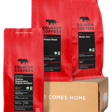 Fair Trade Coffee Set | Organic Coffee Set | Fair Trade Coffee Bundle | Organic Coffee Bundle | 4lb Fair Trade Coffee Gift | Organic Coffee Gift | Equator Coffees