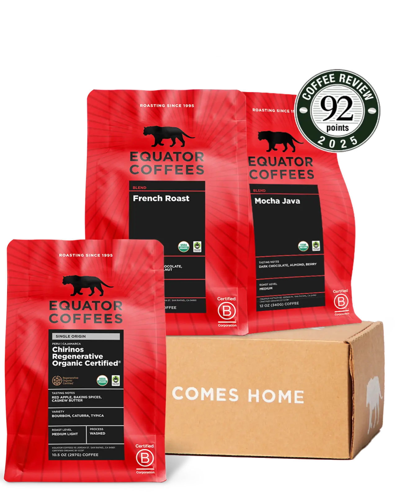 Fair Trade Coffee Set | Organic Coffee Set | Fair Trade Coffee Bundle | Organic Coffee Bundle | Fair Trade Coffee Gift | Organic Coffee Gift | Equator Coffees