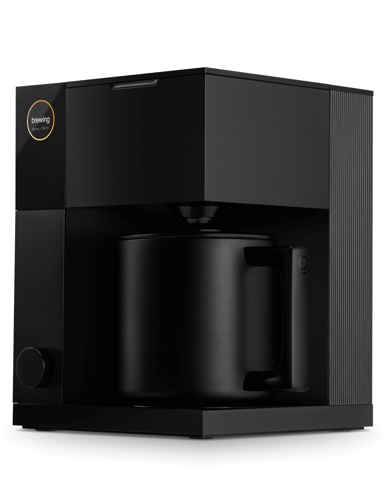 Fellow Aiden Precision Coffee Maker | Brewing Machine and Carafe in brewing position | Equator Coffees