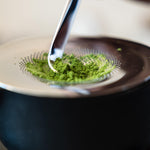Fellow Matcha Set | Matcha powder being sifted through a sifter | Equator Coffees