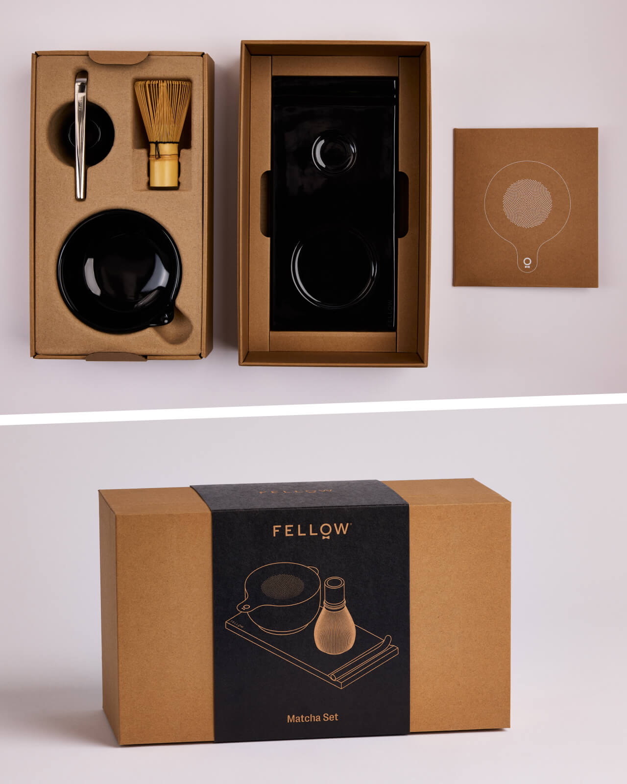 Fellow Matcha Set | Matcha set interior and exterior packaging | Equator Coffees