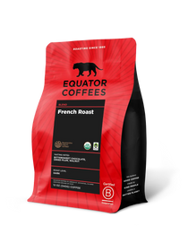French Roast Blend | Dark Roast Coffee | 12oz Bag of Whole Bean Coffee | Equator Coffees
