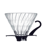 Hario V60 02 Glass Dripper Black | Equator Coffees