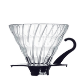 Hario V60 02 Glass Dripper Black | Equator Coffees
