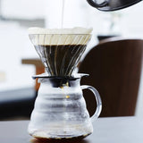 Hario V60 02 Glass Dripper Black | Brewing Coffee with Kettle | Equator Coffees
