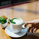 Organic Matcha Tin | Premium Ceremonial Matcha | Equator Matcha Organic | Making a delicious matcha latte | Equator Coffees
