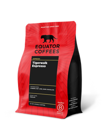 Tigerwalk Espresso | Medium Roast Espresso | 12oz Bag of Whole Bean Espresso | Equator Coffees