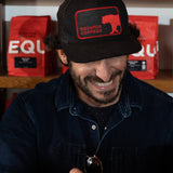 Equator Pocket Trucker Hat at Front View| Marin Trucker Hat | Equator Coffees